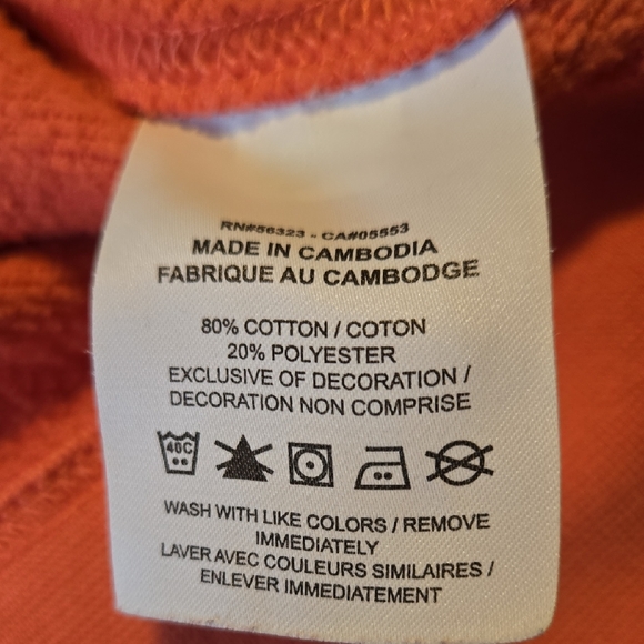 Nike Coral Crewneck Sweatshirt with White Swoosh - Picture 3 of 6